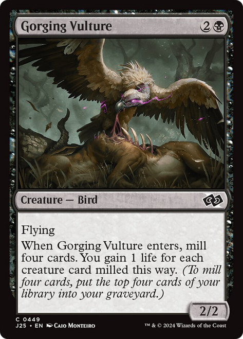 Gorging Vulture\nFoundations Jumpstart\nSingle\nMagic The Gathering