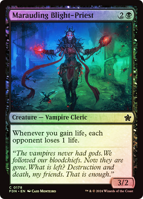 Marauding Blight-Priest\nFoundations\nSingle\nMagic The Gathering