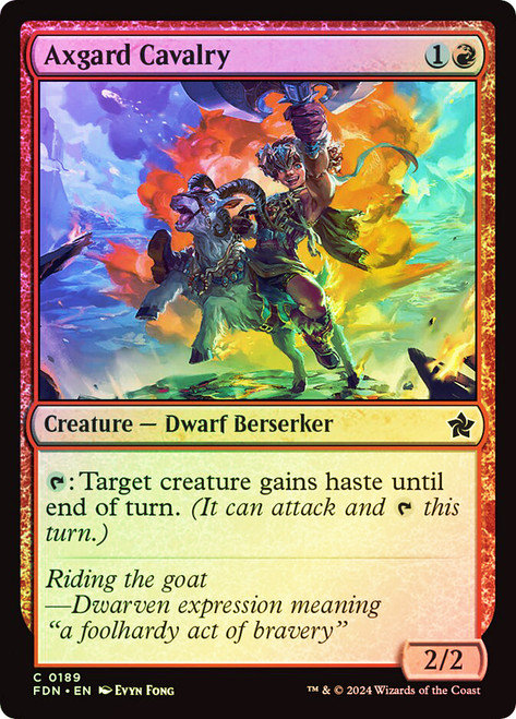 Axgard Cavalry\nFoundations\nSingle\nMagic The Gathering