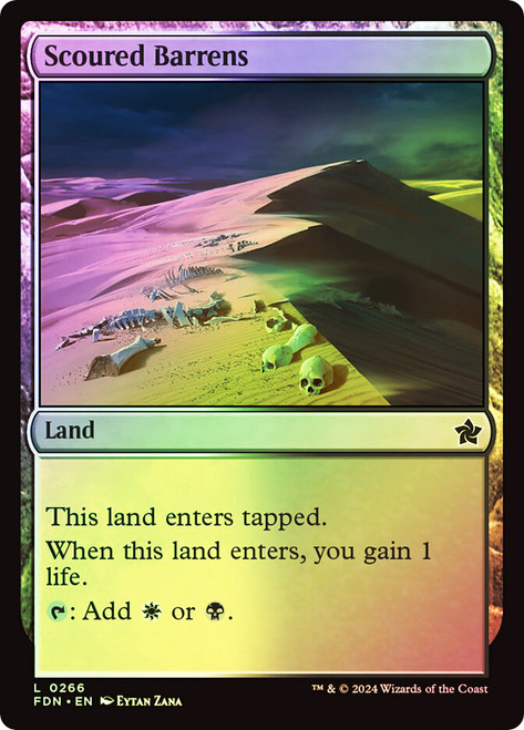 Scoured Barrens\nFoundations\nSingle\nMagic The Gathering