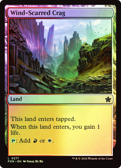 Wind-Scarred Crag\nFoundations\nSingle\nMagic The Gathering