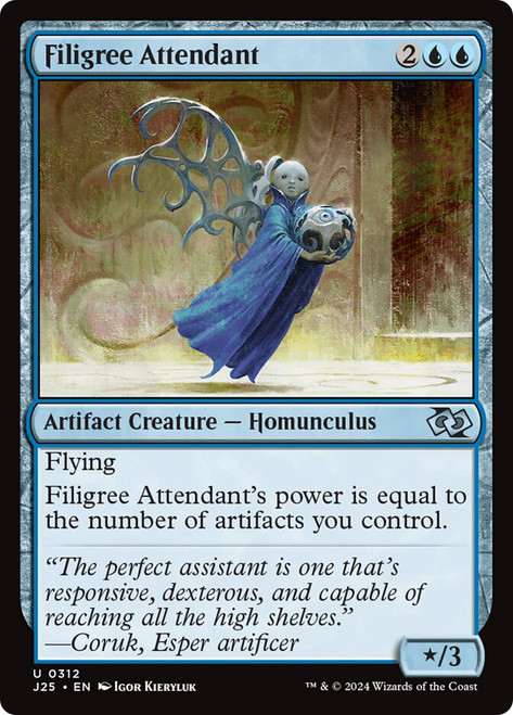Filigree Attendant\nFoundations Jumpstart\nSingle\nMagic The Gathering