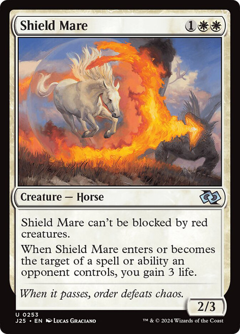 Shield Mare\nFoundations Jumpstart\nSingle\nMagic The Gathering