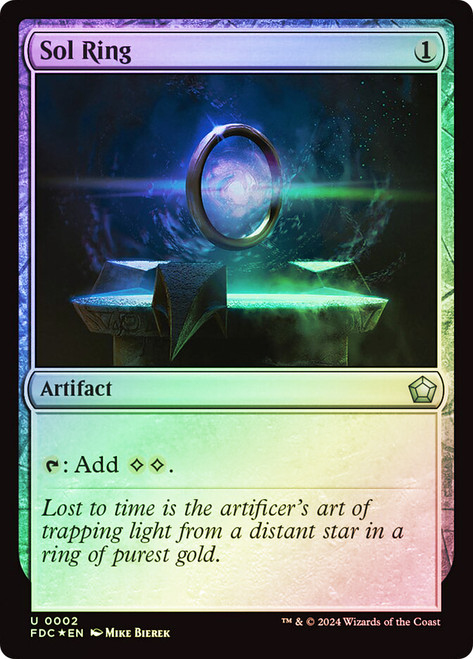 Sol Ring\nFoundations Commander\nSingle\nMagic The Gathering
