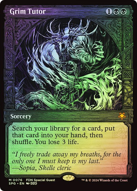 Grim Tutor (Showcase)\nSpecial Guests\nSingle\nMagic The Gathering