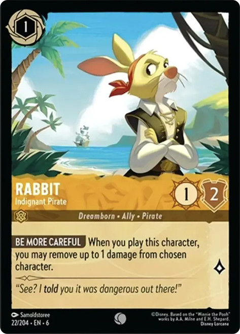 Rabbit Indignant Pirate