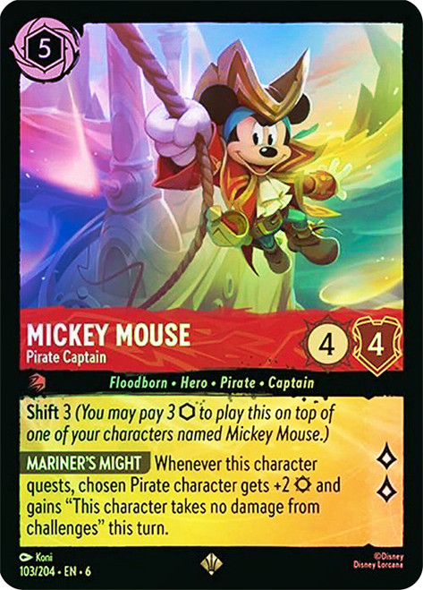 Disney Lorcana ミッキーマウス Pirate Captain 2枚 Mickey Mouse - Pirate Captain (Bundle) | Promotional Cards | Star