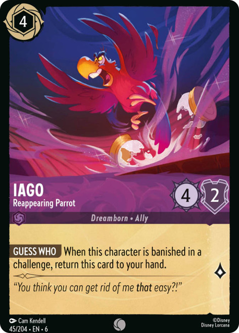 Iago Reappearing Parrot