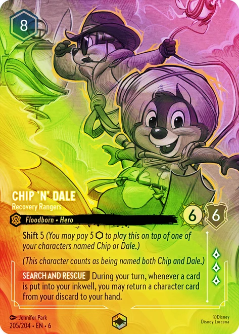 Chip 'n' Dale - Recovery Rangers (Enchanted)
Azurite Sea
Single
Lorcana