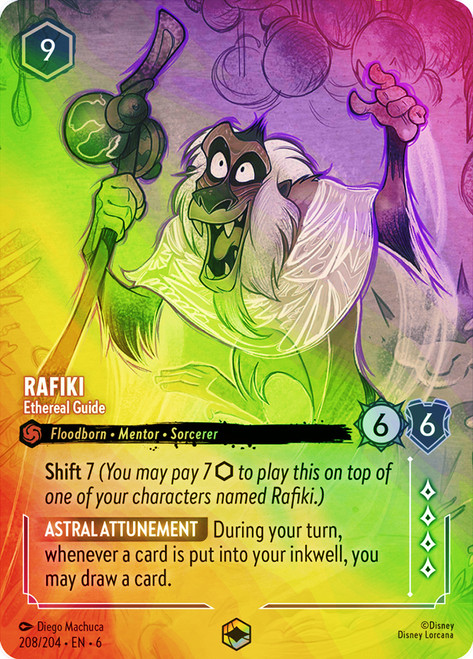 Rafiki - Ethereal Guide (Enchanted)
Azurite Sea
Single
Lorcana