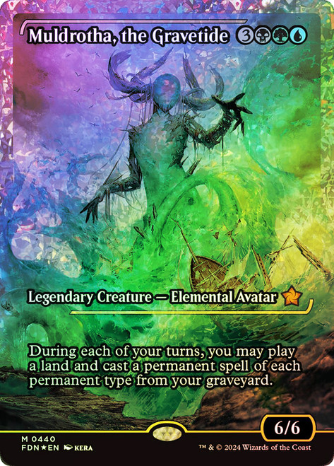 Muldrotha, the Gravetide (Showcase) (Fracture Foil)\nFoundations - Alternate Foil Variants\nSingle\nMagic The Gathering