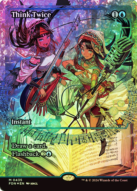 Think Twice (Showcase) (Fracture Foil)\nFoundations - Alternate Foil Variants\nSingle\nMagic The Gathering