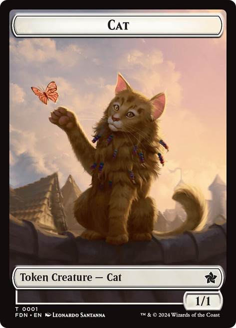 {Cat Token} (#001) // {Cat Token} (#002)
Foundations
Single
Magic: The Gathering