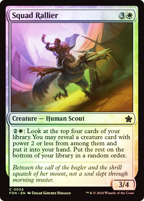 Squad Rallier\nFoundations\nSingle\nMagic The Gathering