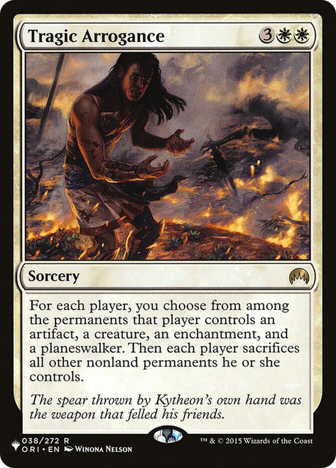 Tragic Arrogance\nPlaneswalker Symbol Reprints\nSingle\nMagic The Gathering