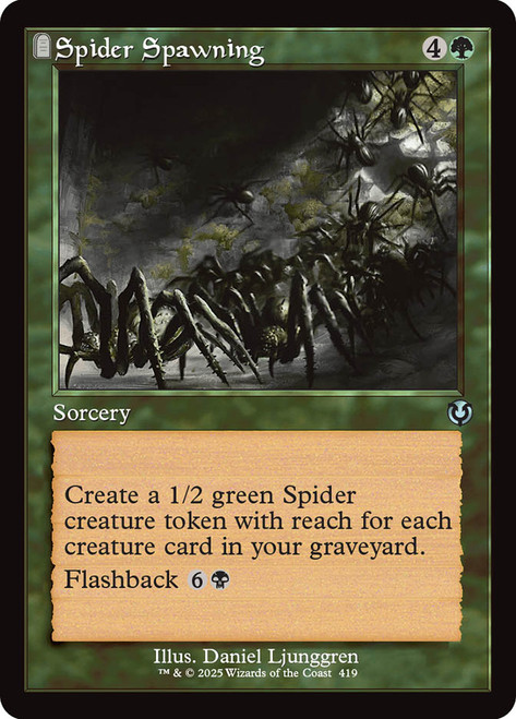 Spider Spawning (Retro Frame)\nInnistrad Remastered - Retro Frame\nSingle\nMagic The Gathering