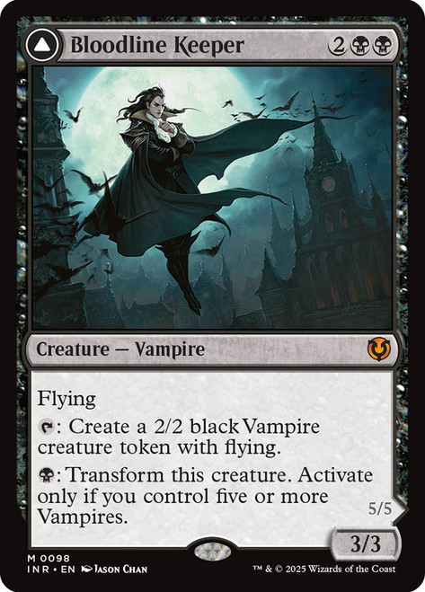 Bloodline Keeper // Lord of Lineage\nInnistrad Remastered\nSingle\nMagic The Gathering