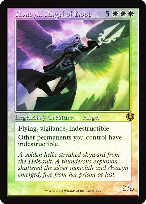Avacyn, Angel of Hope (Retro Frame)\nInnistrad Remastered - Retro Frame\nSingle\nMagic The Gathering