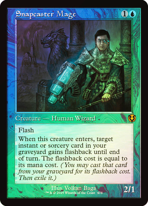 Snapcaster Mage (Retro Frame)\nInnistrad Remastered - Retro Frame\nSingle\nMagic The Gathering