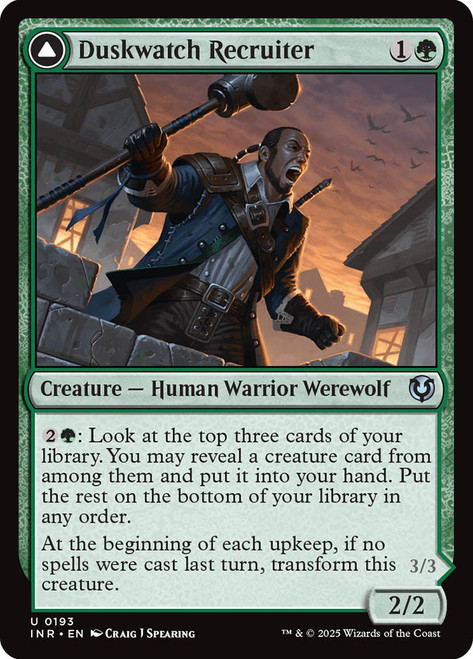 Duskwatch Recruiter // Krallenhorde Howler\nInnistrad Remastered\nSingle\nMagic The Gathering
