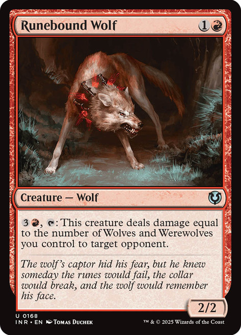 Runebound Wolf\nInnistrad Remastered\nSingle\nMagic The Gathering