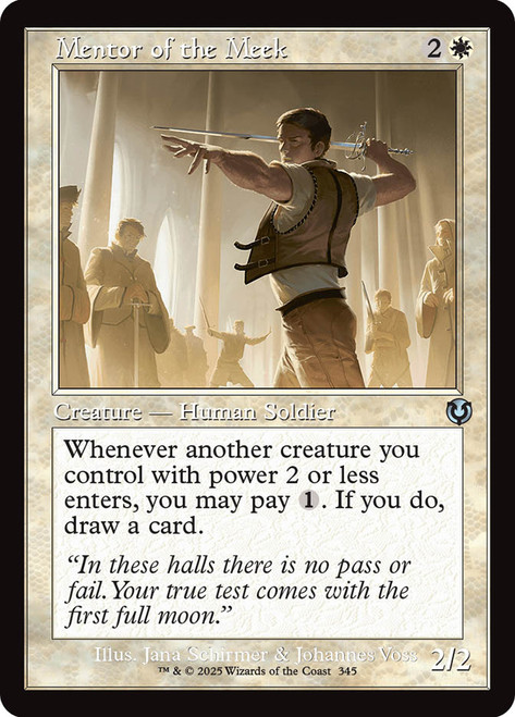 Mentor of the Meek (Retro Frame)\nInnistrad Remastered - Retro Frame\nSingle\nMagic The Gathering