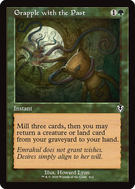 Grapple with the Past (Retro Frame)\nInnistrad Remastered - Retro Frame\nSingle\nMagic The Gathering