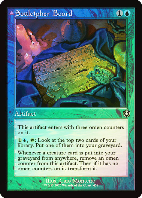 Soulcipher Board // Cipherbound Spirit (Retro Frame)\nInnistrad Remastered - Retro Frame\nSingle\nMagic The Gathering