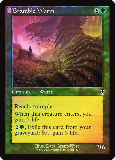 Bramble Wurm (Retro Frame)\nInnistrad Remastered - Retro Frame\nSingle\nMagic The Gathering