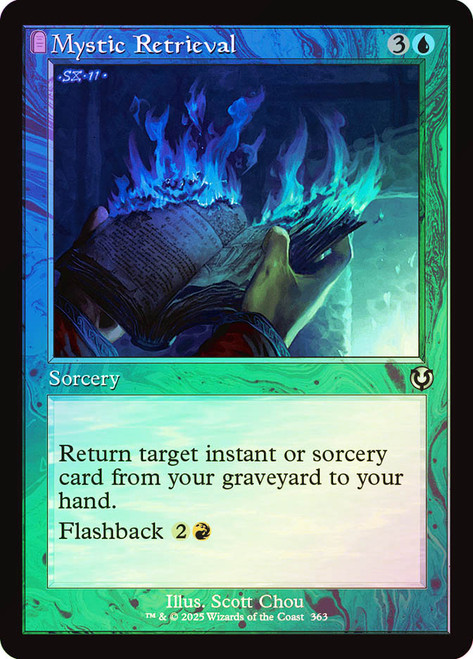Mystic Retrieval (Retro Frame)\nInnistrad Remastered - Retro Frame\nSingle\nMagic The Gathering