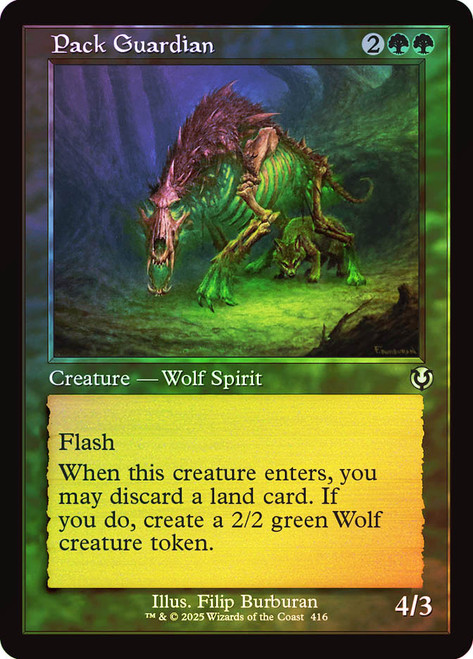 Pack Guardian (Retro Frame)\nInnistrad Remastered - Retro Frame\nSingle\nMagic The Gathering