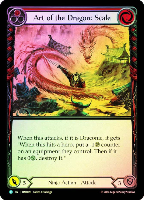 Art of the Dragon: Blood 竜の技：血 Cold Foil Art of the Dragon: Blood [FAB307] (Promo) Cold Foil