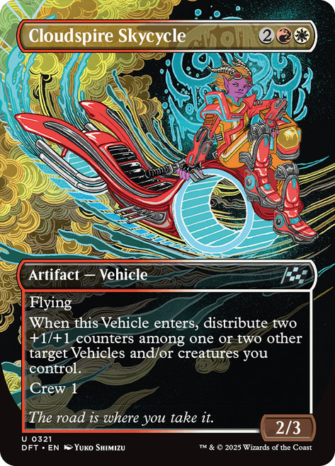 Cloudspire Skycycle (Borderless)\nAetherdrift - Variants\nSingle\nMagic The Gathering