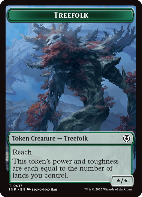 {Treefolk Token} // {Wrenn and Seven Emblem}\nInnistrad Remastered\nSingle\nMagic The Gathering