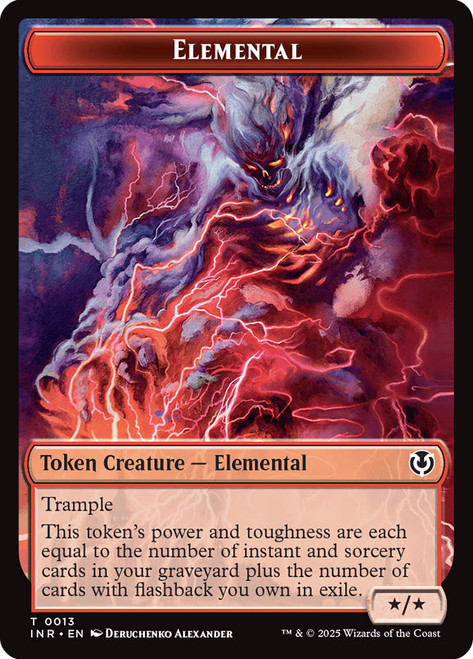 {Elemental Token} // {Human Token} (Red)\nInnistrad Remastered\nSingle\nMagic The Gathering