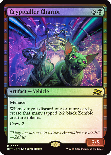Cryptcaller Chariot\nAetherdrift\nSingle\nMagic The Gathering
