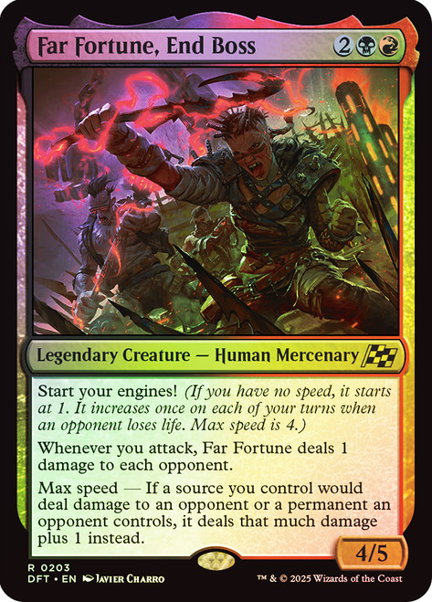 Far Fortune, End Boss\nAetherdrift\nSingle\nMagic The Gathering