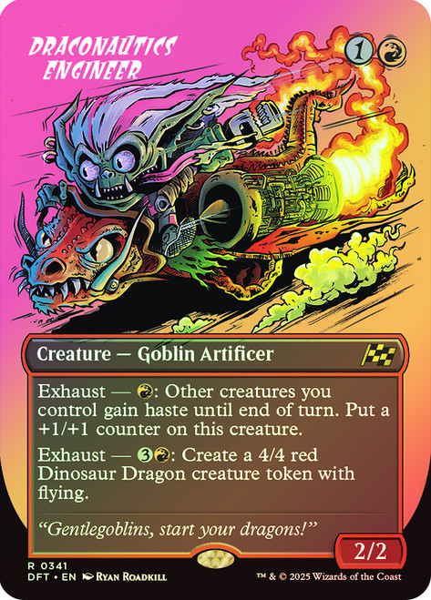 Draconautics Engineer (Borderless)\nAetherdrift - Variants\nSingle\nMagic The Gathering
