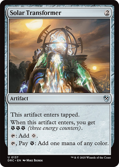 Solar Transformer\nAetherdrift Commander\nSingle\nMagic The Gathering