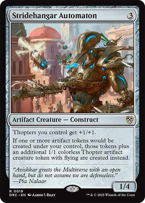 Stridehangar Automaton\nAetherdrift Commander\nSingle\nMagic The Gathering