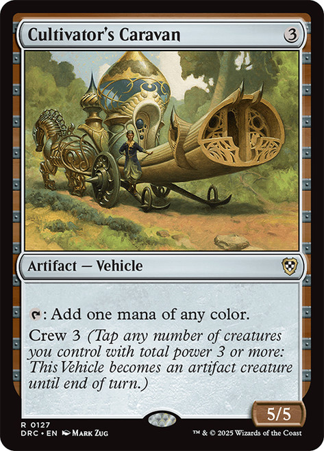 Cultivator's Caravan\nAetherdrift Commander\nSingle\nMagic The Gathering