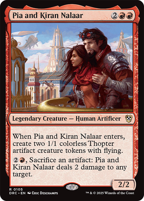 Pia and Kiran Nalaar\nAetherdrift Commander\nSingle\nMagic The Gathering