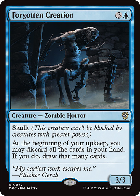 Forgotten Creation\nAetherdrift Commander\nSingle\nMagic The Gathering