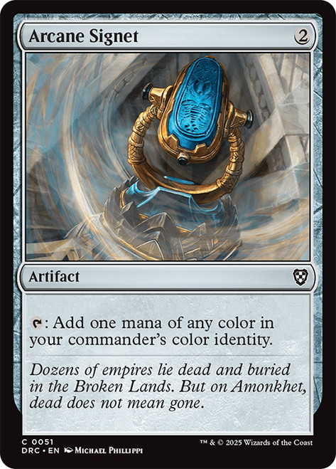 Arcane Signet (#051)\nAetherdrift Commander\nSingle\nMagic The Gathering