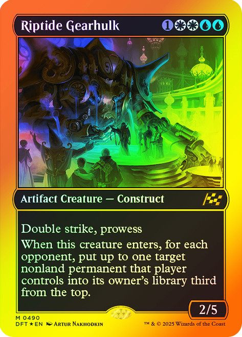 Riptide Gearhulk (First Place Foil)\nAetherdrift - Alternate Foil\nSingle\nMagic The Gathering