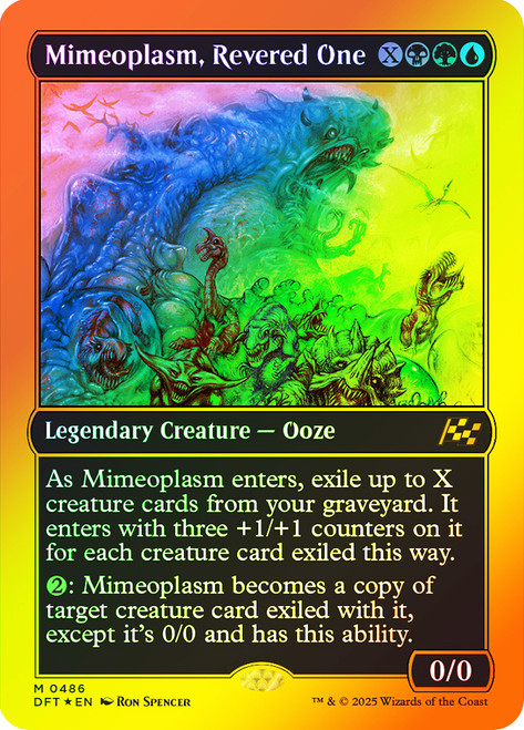 Mimeoplasm, Revered One (First Place Foil)\nAetherdrift - Alternate Foil\nSingle\nMagic The Gathering