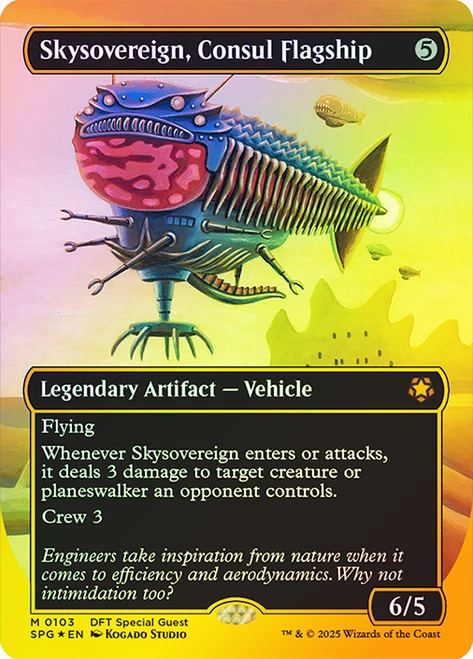 Skysovereign, Consul Flagship (Borderless) (First Place Foil)\nSpecial Guests - Alternate Foil\nSingle\nMagic The Gathering