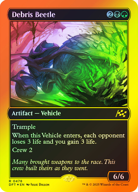 Debris Beetle (First Place Foil)\nAetherdrift - Alternate Foil\nSingle\nMagic The Gathering