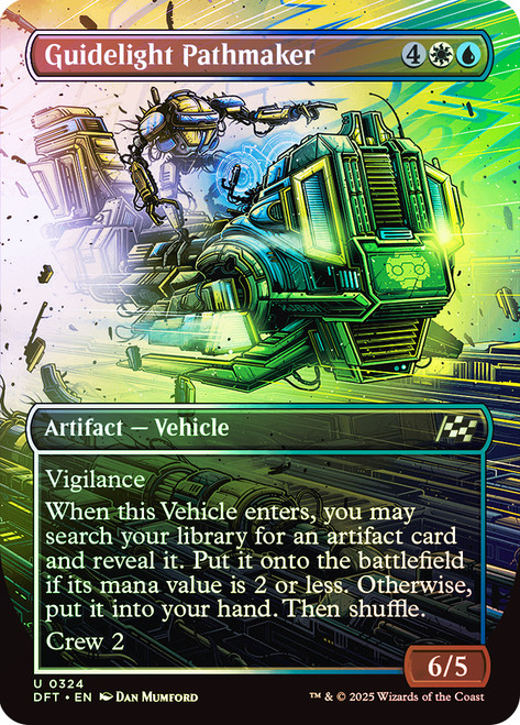 Guidelight Pathmaker (Borderless)\nAetherdrift - Variants\nSingle\nMagic The Gathering