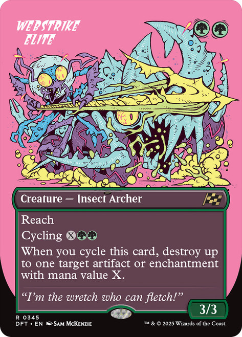Webstrike Elite (Borderless)\nAetherdrift - Variants\nSingle\nMagic The Gathering
